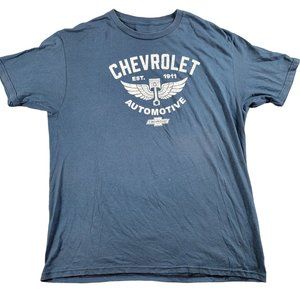 Sonoma Mens XL Gray Tshirt Chevrolet Logo Casual Outdoors Short Sleeve